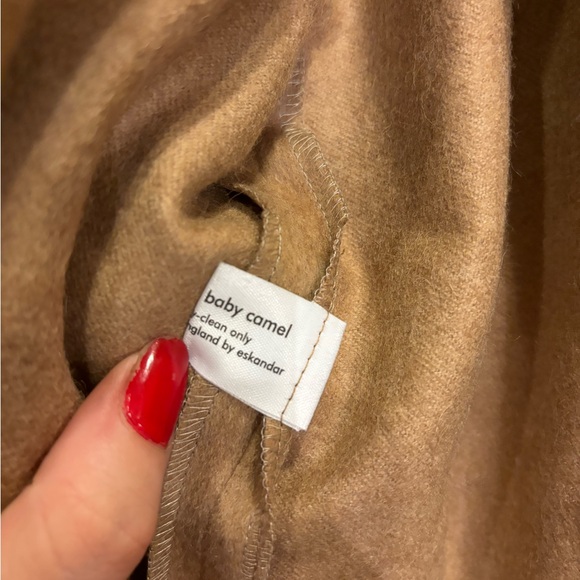 Eskandar Baby Camel Cardigan Coat (Eskandar size 0) - Picture 6 of 15